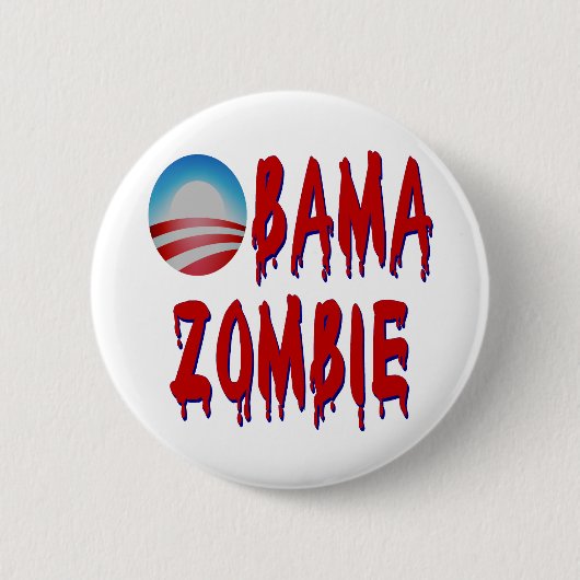 Obama-Zombie Button (Vorderseite)
