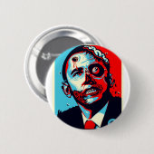 Obama-Zombie Button (Vorne & Hinten)