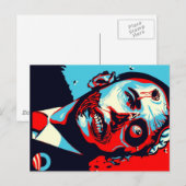 Obama-Zombie Postkarte (Vorne/Hinten)