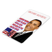 Obama, Zurück zu Back_Premium Flexi Magnet (Linke Seite)