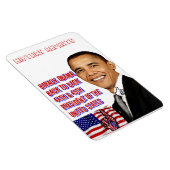 Obama, Zurück zu Back_Premium Flexi Magnet (Rechte Seite)