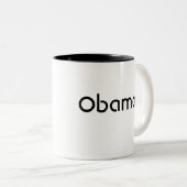 Obama Zweifarbige Tasse (VorderseiteRechts)