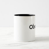 Obama Zweifarbige Tasse (Mittel)