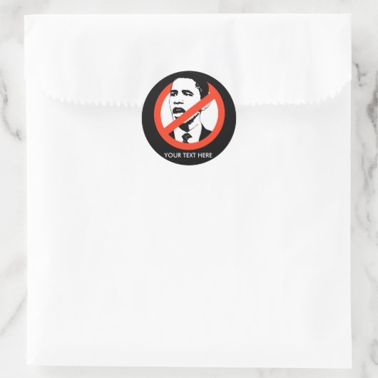 Obamabetikett / individuell angepasst runder aufkleber (Tasche)