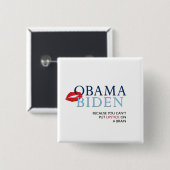 ObamaBiden Knopf - AntiPalin/McCain Button (Vorne & Hinten)