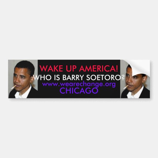 OBAMABUMPERSTICKERS AUTOAUFKLEBER (Vorne)