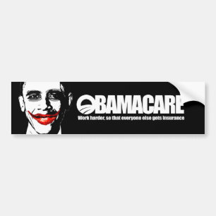 OBAMACARE - ARBEITEN SCHWERER AUTOAUFKLEBER