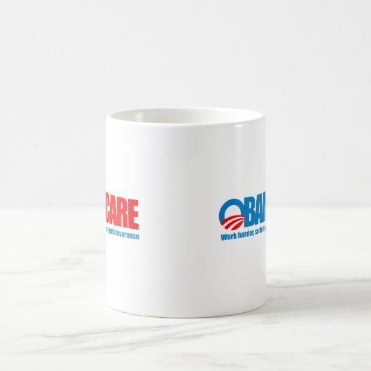 Obamacare - arbeiten schwerer kaffeetasse (Mittel)