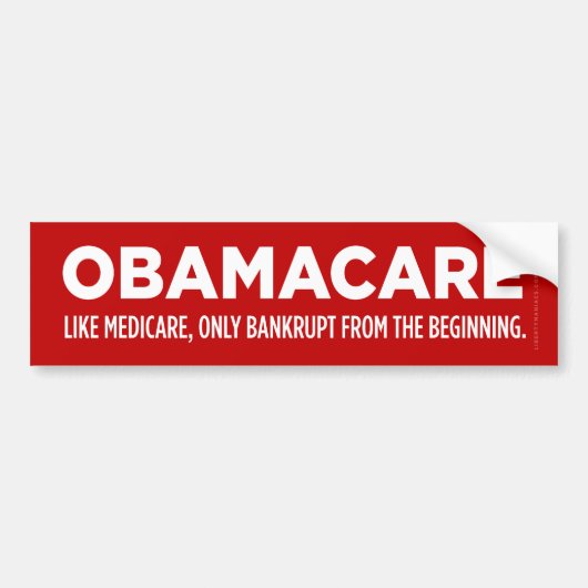 ObamaCare Autoaufkleber (Vorne)