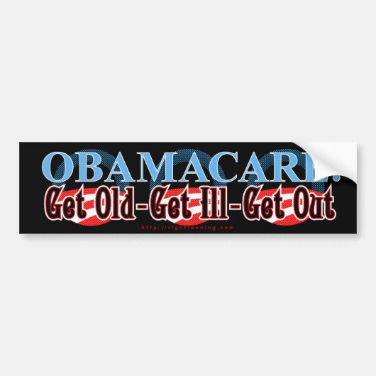 Obamacare Autoaufkleber (Vorne)