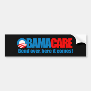 Obamacare - Biegung hierhin kommt sie Autoaufkleber