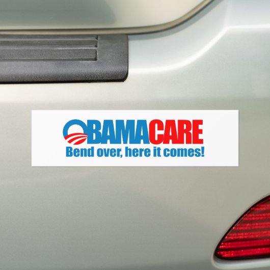 Obamacare - Biegung hierhin kommt sie Autoaufkleber (Auf Auto)