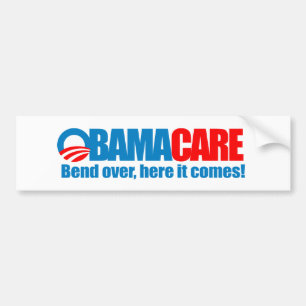 Obamacare - Biegung hierhin kommt sie Autoaufkleber