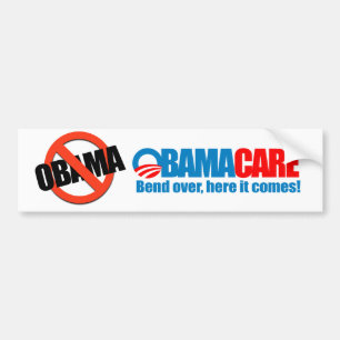 Obamacare - Biegung hierhin kommt sie Autoaufkleber