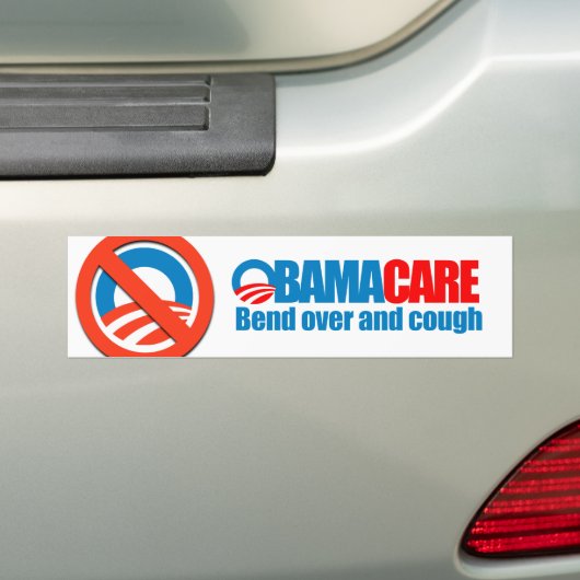 Obamacare - Biegung vorbei und Husten Autoaufkleber (Auf Auto)