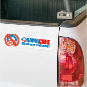 Obamacare - Biegung vorbei und Husten Autoaufkleber (Auf Lkw)