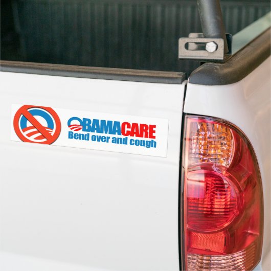 Obamacare - Biegung vorbei und Husten Autoaufkleber (Auf Lkw)