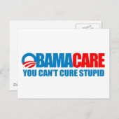 Obamacare - Du kannst Dummköpfe nicht heilen Postkarte (Vorne/Hinten)