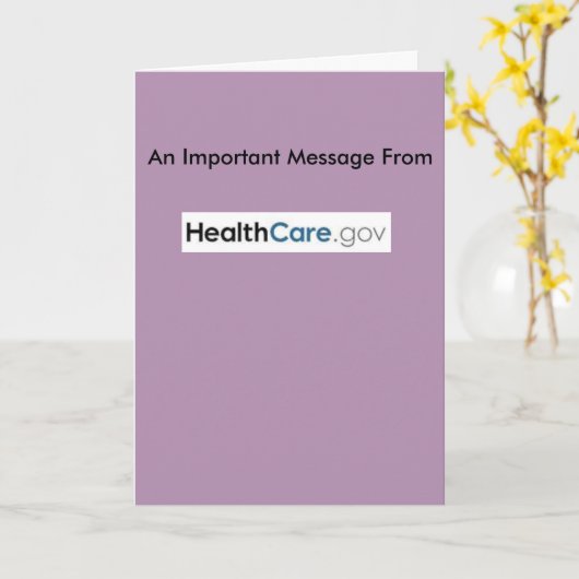 Obamacare erhalten wohle Karte (Gelbe Blume)