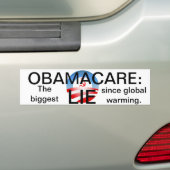 Obamacare ist eine Lüge Autoaufkleber (Auf Auto)
