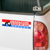 ObamaCare macht mich krank Autoaufkleber (Auf Lkw)