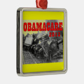 OBAMACARE SILBERNES ORNAMENT (Rechts)