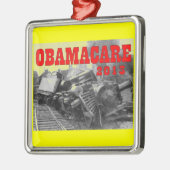OBAMACARE SILBERNES ORNAMENT (Links)