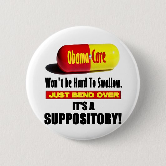 ObamaCare - Suppository Button (Vorderseite)