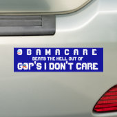 OBAMACARE V. GOP DO NICHT SORGFALT AUTOAUFKLEBER (Auf Auto)