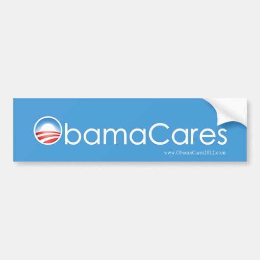 ObamaCares Autoaufkleber (Himmel-Blau) (Vorne)