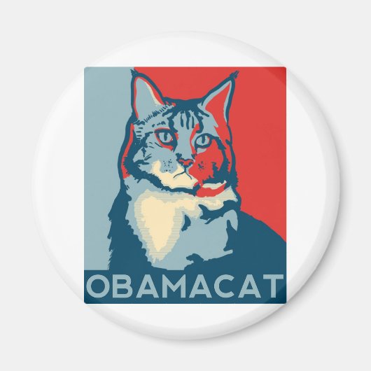 OBAMACAT 150ppi.jpg Magnet (Vorne)