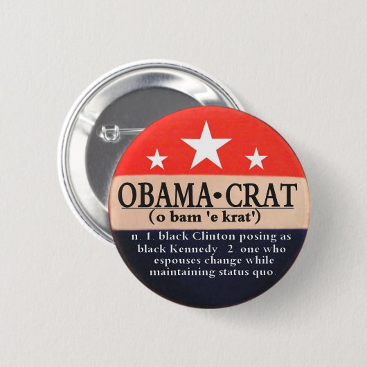 Obamacrat Button (Vorne & Hinten)