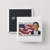 Obamaeröffnungszitat-Andenken Button (Vorne & Hinten)