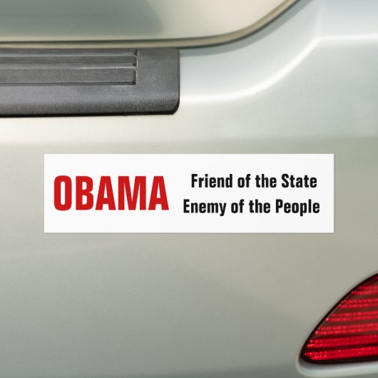 OBAMAfreund oder -feind? Autoaufkleber (Auf Auto)