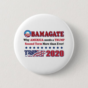OBAMAGATE-Second-Term-America Button