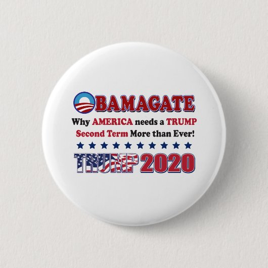 OBAMAGATE-Second-Term-America Button (Vorderseite)