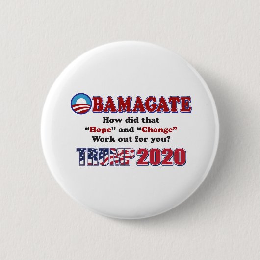 OBAMAGATE-Trump-2020 Button (Vorderseite)