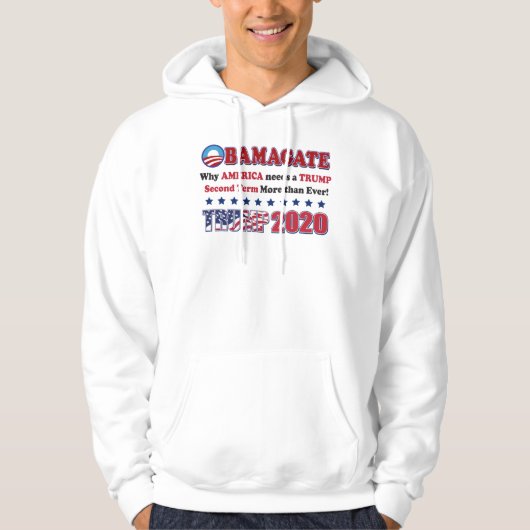 Obamagate - Trump 2020 Hoodie (Vorderseite)