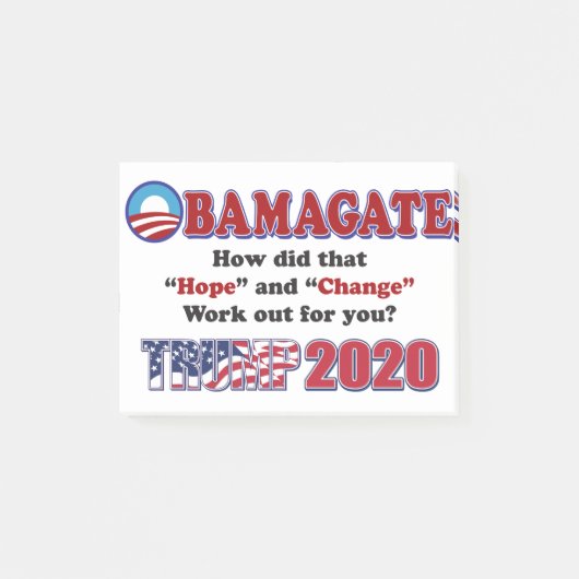 OBAMAGATE-Trump-2020 Post-it Klebezettel (Vorderseite)