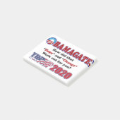 OBAMAGATE-Trump-2020 Post-it Klebezettel (angewinkelt)
