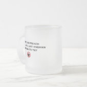 Obamahaiku-Autokratie-Tasse Mattglastasse (Vorderseite Links)