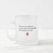 Obamahaiku-Autokratie-Tasse Mattglastasse (Links)