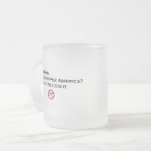 Obamahaiku-Optik-Tasse Mattglastasse (Vorderseite Links)