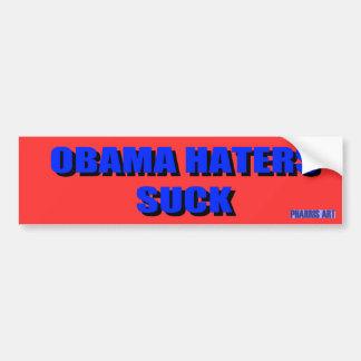 ObamaHaters sind zum Kotzen Autoaufkleber