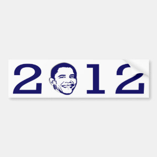 ObamahauptAutoaufkleber 2012 Autoaufkleber