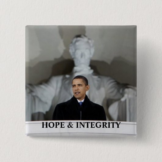 OBAMAhoffnungs-U. -INTEGRITÄTS-BUTTON Button (Vorderseite)