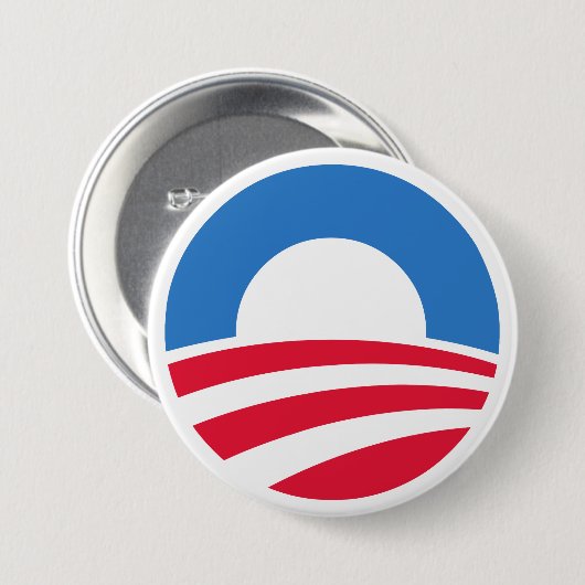 Obamalogo-Knopf 2012 Button (Vorne & Hinten)