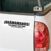 Obamamanos: Die Hände, die Autoaufkleber nehmen (Auf Lkw)