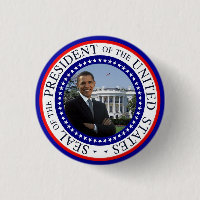 Obamaminiknopf - rotes weißes und blau
