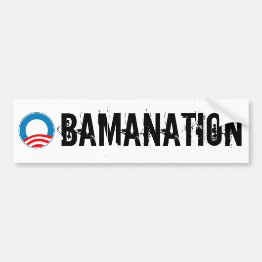 OBAMANATION Autoaufkleber (Vorne)